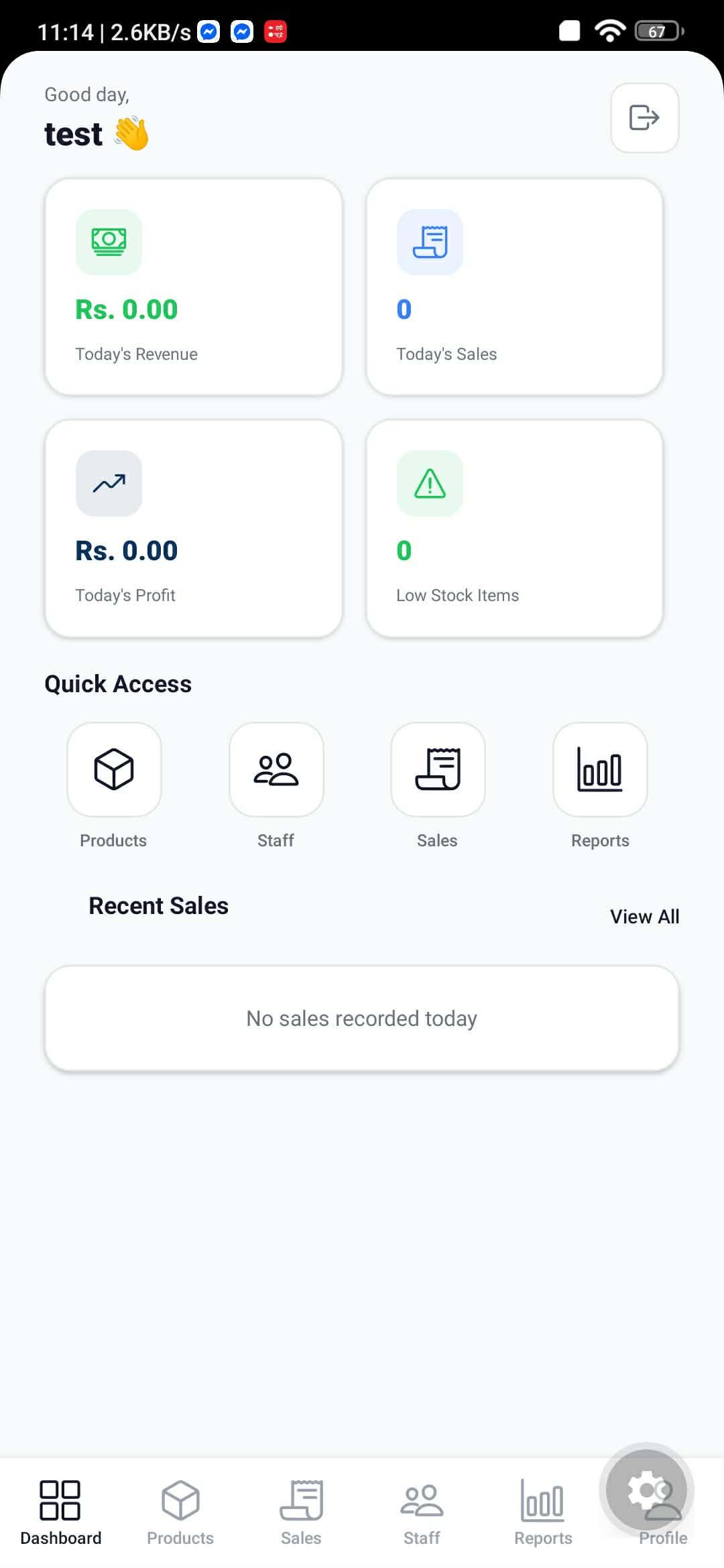 Pasal (simple daily sales data record management app)